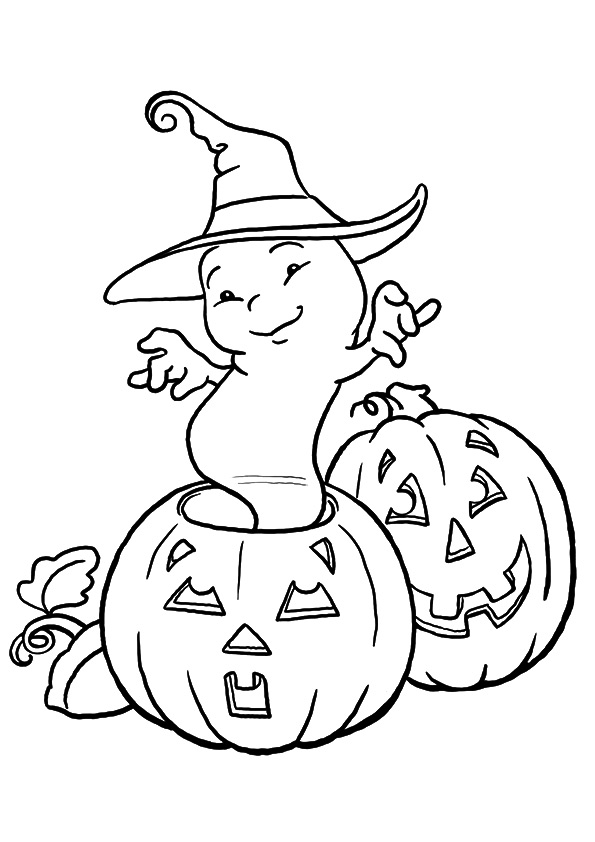 Plansa de colorat cu Halloween 44 102